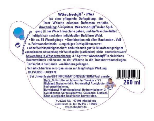 Wäscheduft Highland Green Plus Restposten TS